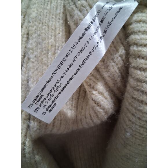 Zara Chunky Cozycore Women's sz M/L Ribbed Grungecore Oversized Button Cardigan - Picture 11 of 12